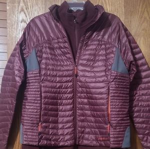 Down and fleece jacket